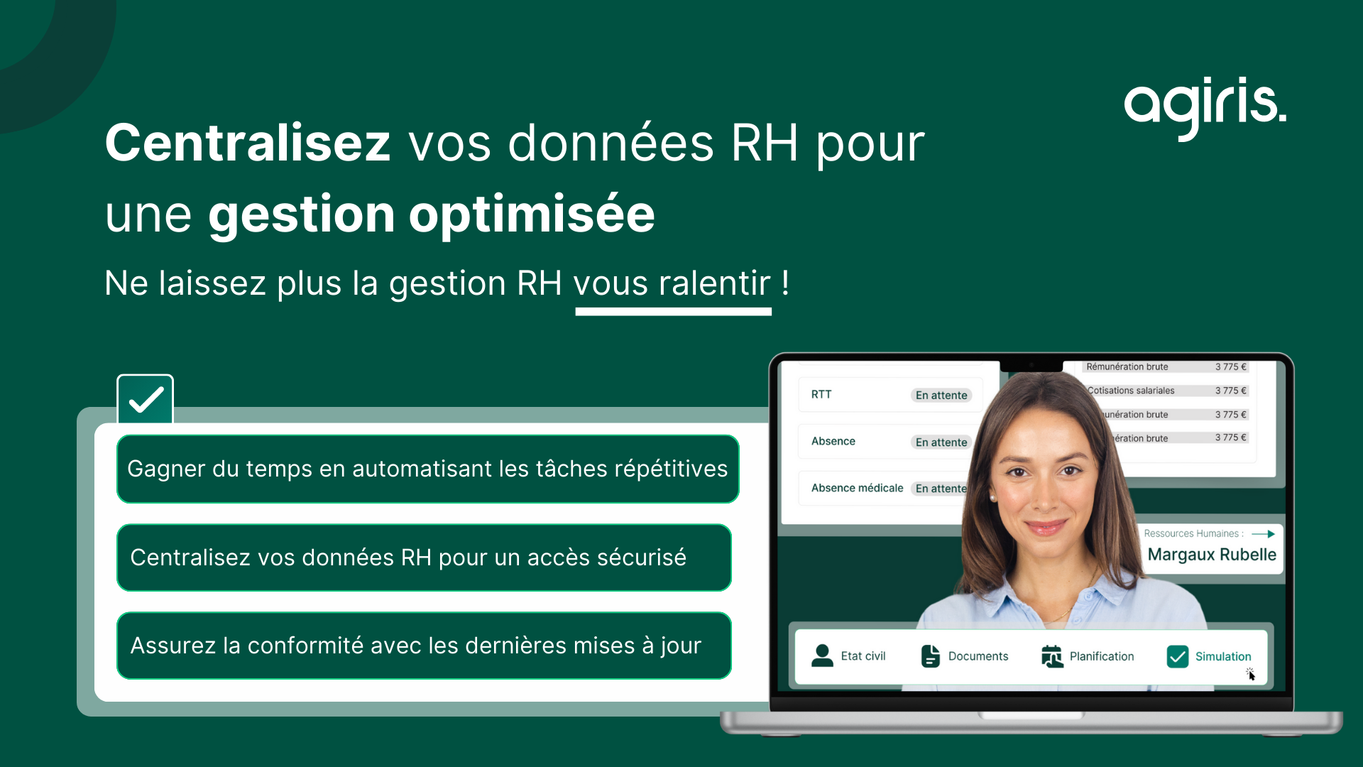 Centralisez toutes vos données RH en toute simplicité - logiciels de paie - design 