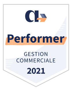 Badge Appvizer Gestion Commerciale Performer 2021