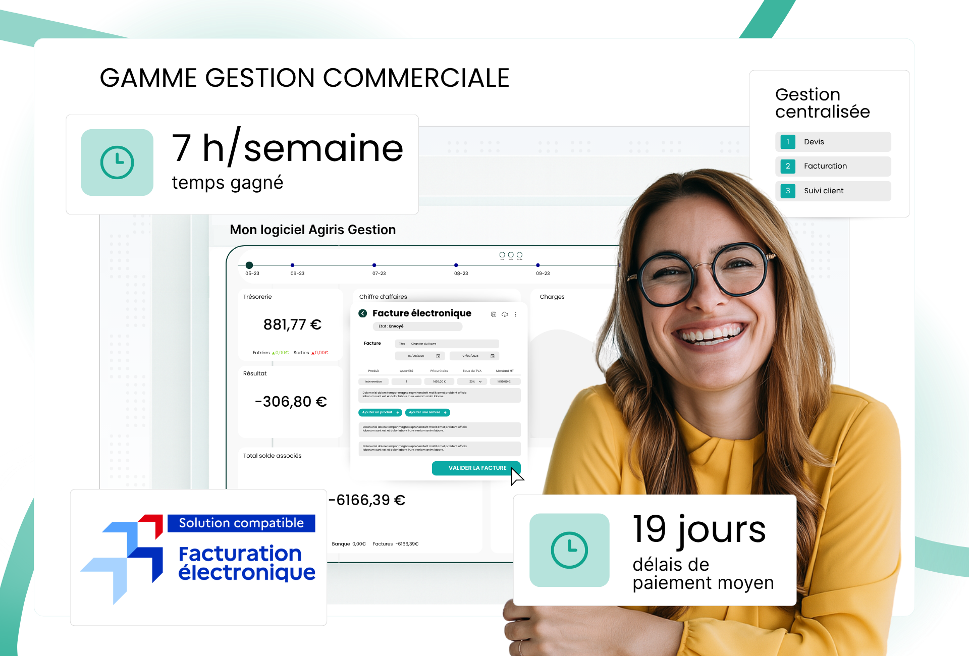 La gamme Gestion Commerciale Agiris